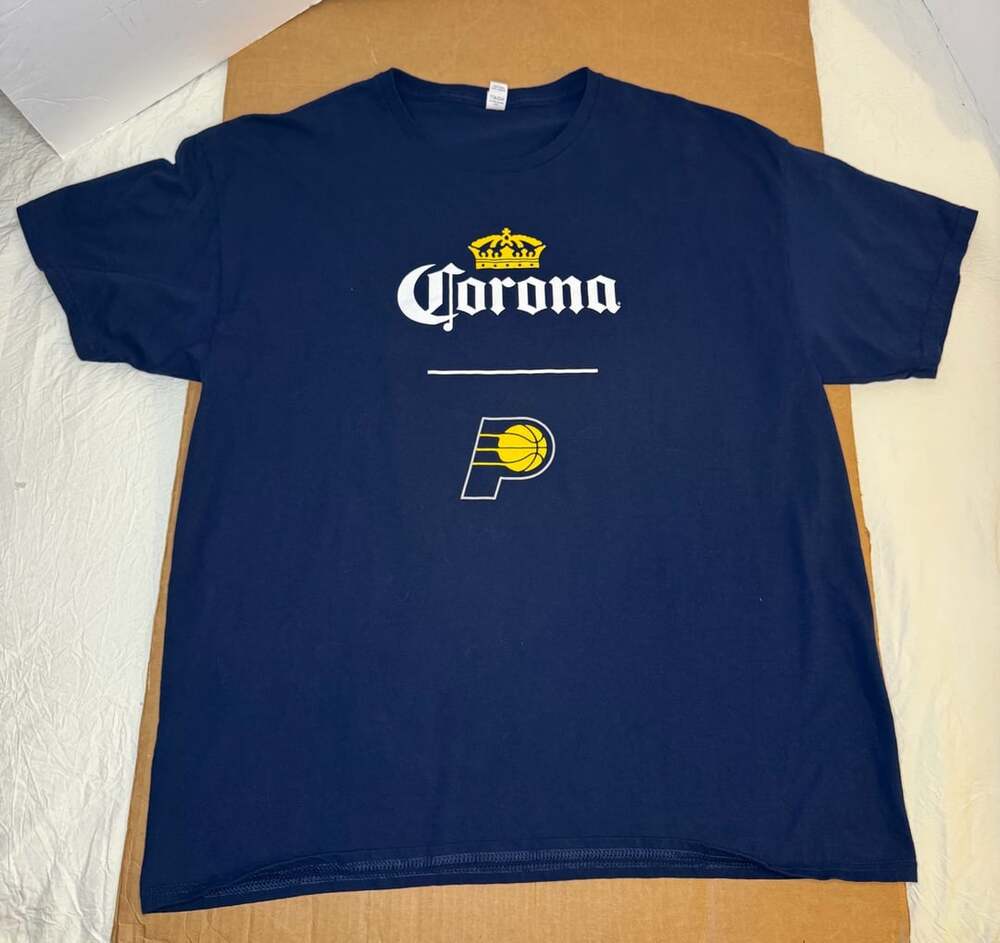 Corona Indiana Pacers T-Shirt Size XL Navy Blue